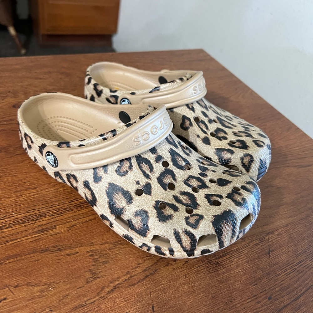 Cheetah crocs